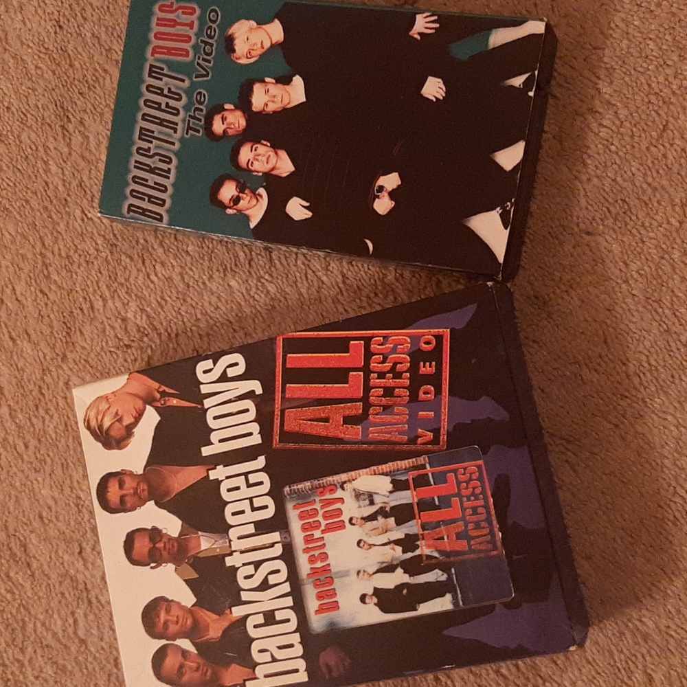 2 Backstreet Boys VHS and 1 cd